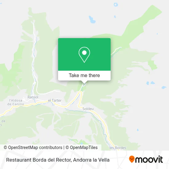Restaurant Borda del Rector map
