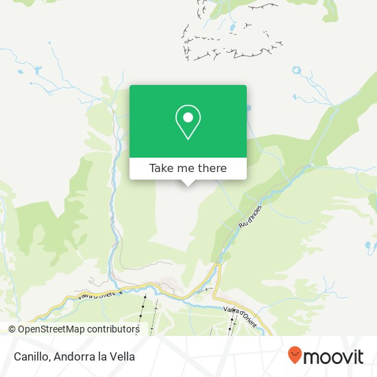 Canillo map