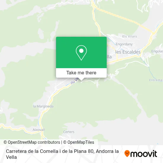 Carretera de la Comella i de la Plana 80 map