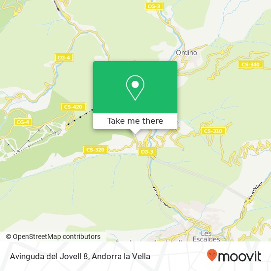 Mapa Avinguda del Jovell 8