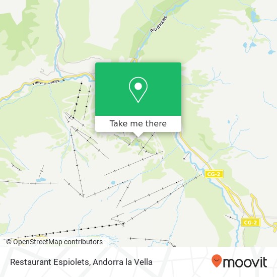 Restaurant Espiolets map
