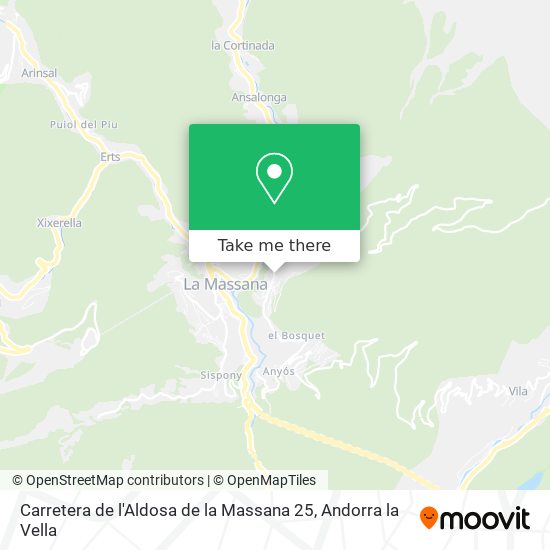 Carretera de l'Aldosa de la Massana 25 map