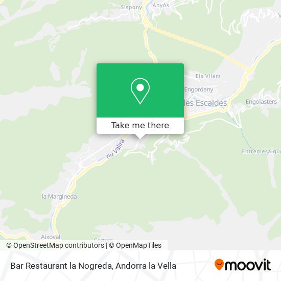 Bar Restaurant la Nogreda map