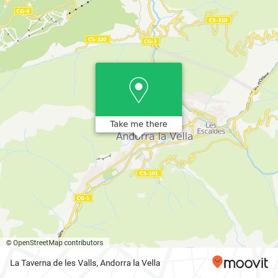 La Taverna de les Valls, Carrer Mestre Xavier Plana, 2 AD500 Andorra la Vella map