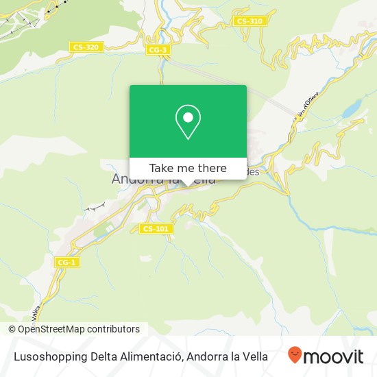 Lusoshopping Delta Alimentació, Carrer de les Lloses AD500 Andorra la Vella map