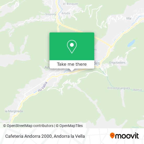 Cafeteria Andorra 2000 map