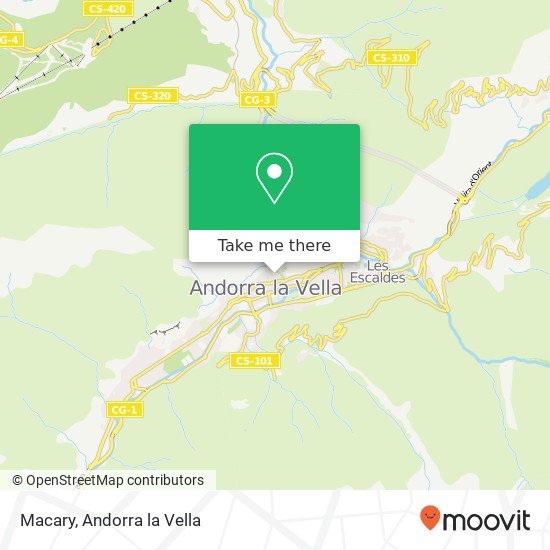 Macary, Carrer Mossèn Tremosa, 6 AD500 Andorra la Vella map