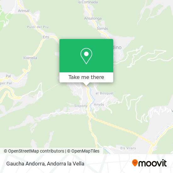 Gaucha Andorra map