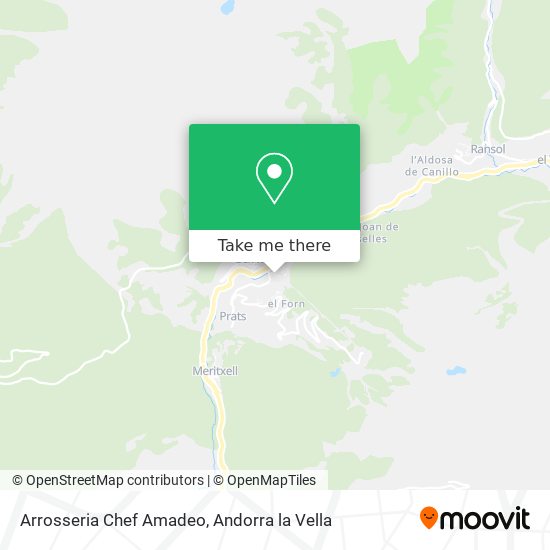 Arrosseria Chef Amadeo map