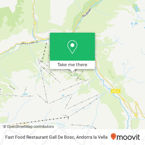Fast Food Restaurant Gall De Bosc map