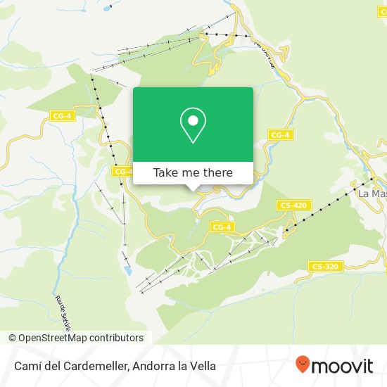 Camí del Cardemeller map