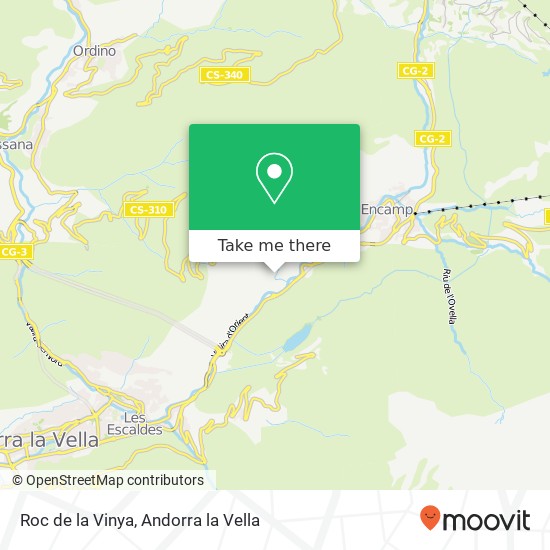 Mapa Roc de la Vinya