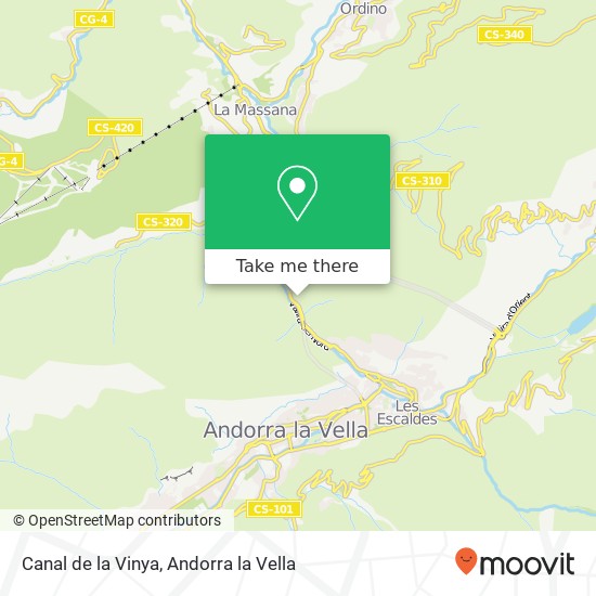 Canal de la Vinya map
