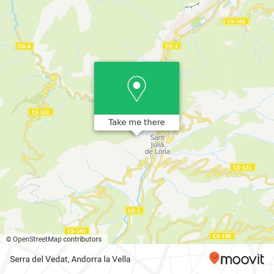 Serra del Vedat map