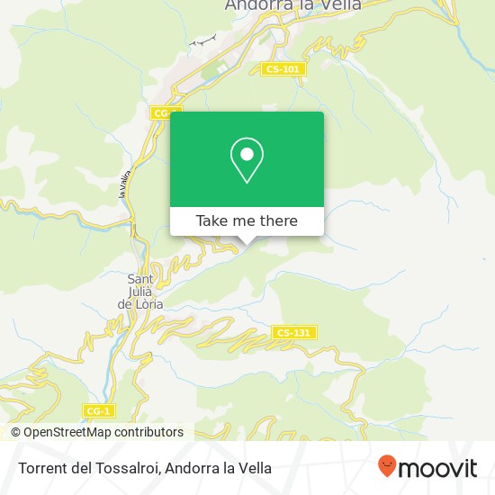 Torrent del Tossalroi map