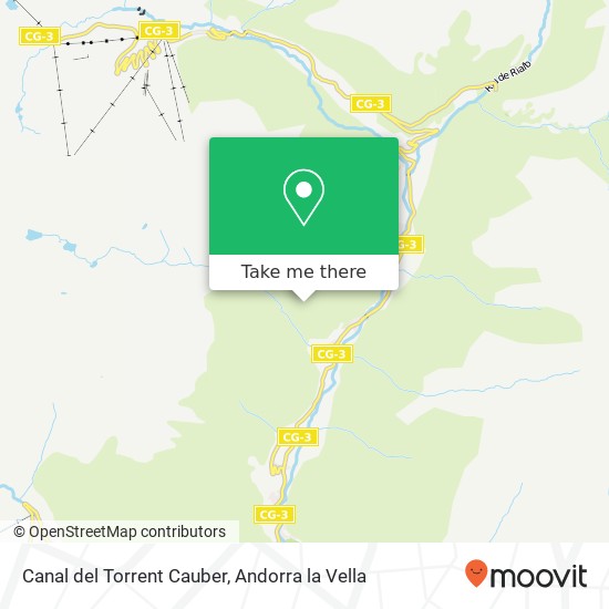 Mapa Canal del Torrent Cauber