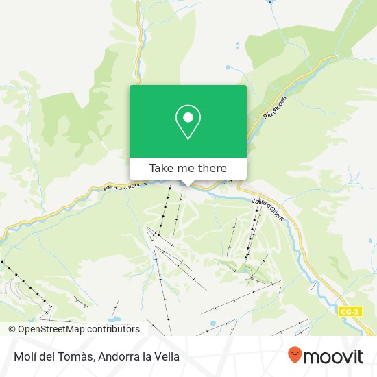 Mapa Molí del Tomàs