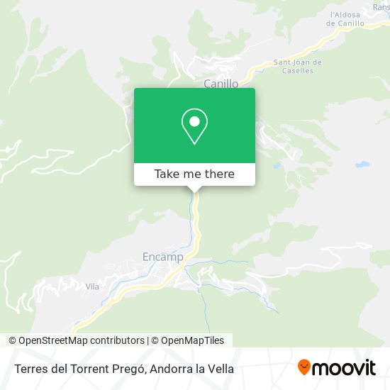 Terres del Torrent Pregó map