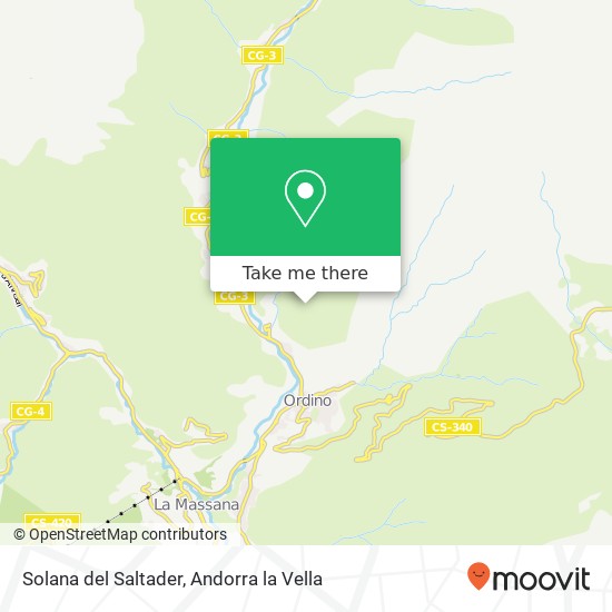 Solana del Saltader map