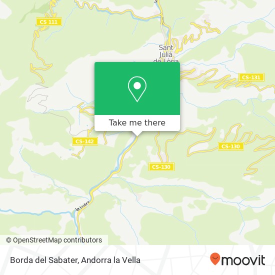 Borda del Sabater map