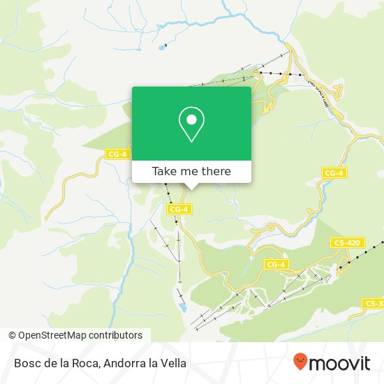 Bosc de la Roca map