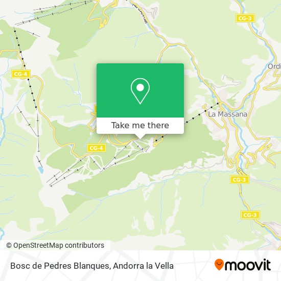 Bosc de Pedres Blanques map