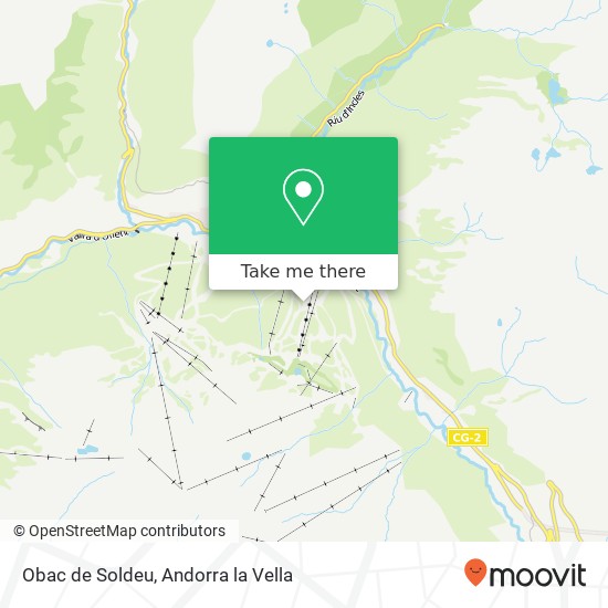 Obac de Soldeu map