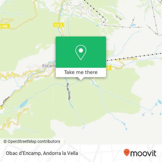 Obac d’Encamp map
