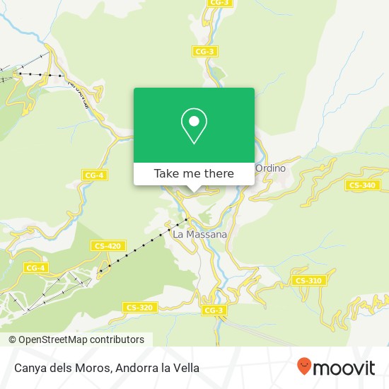 Canya dels Moros map