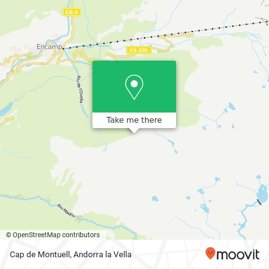 Cap de Montuell map