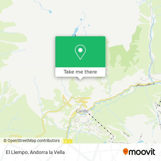 El Llempo map