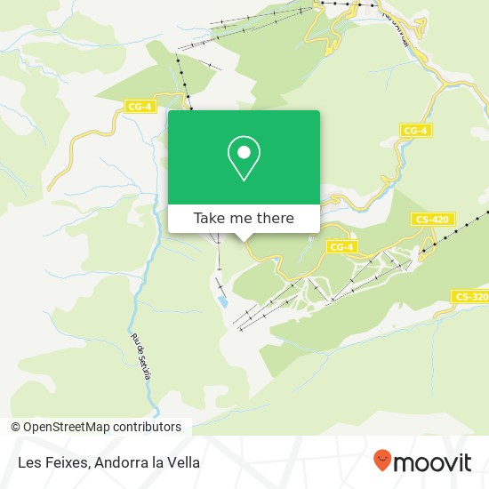 Les Feixes map