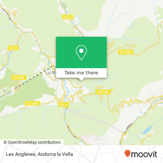 Les Angleves map