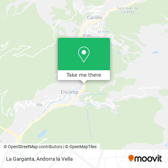 La Garganta map