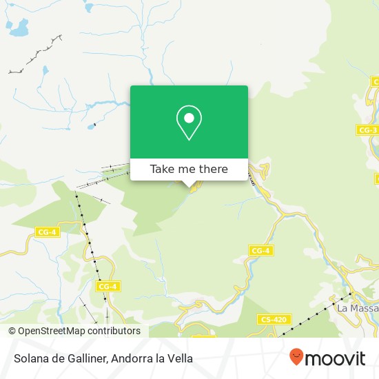 Solana de Galliner map