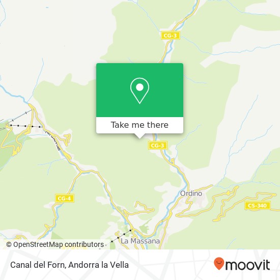 Canal del Forn map