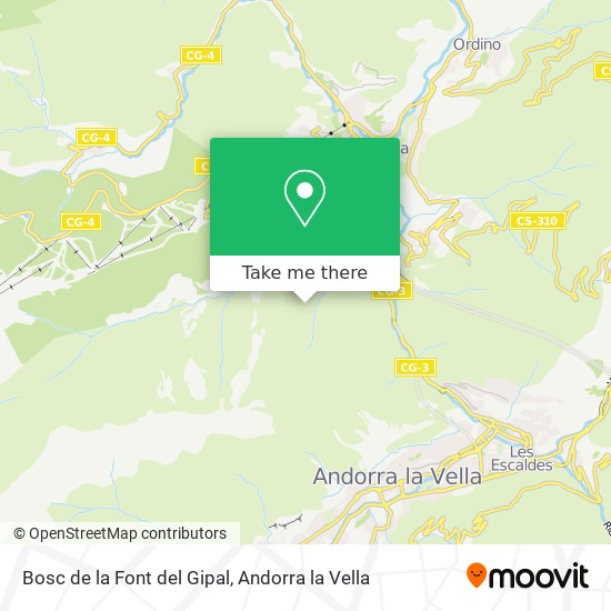 Bosc de la Font del Gipal map