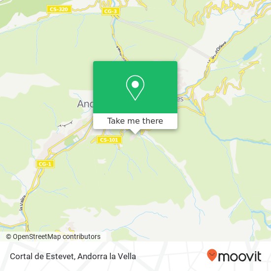 Cortal de Estevet map