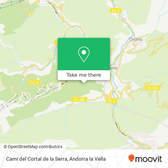 Mapa Camí del Cortal de la Serra