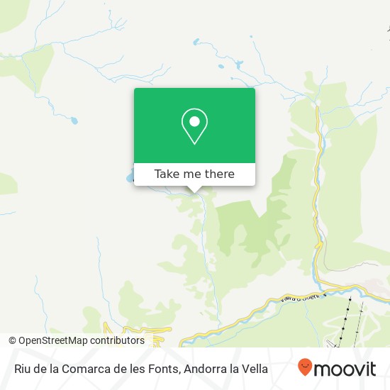 Riu de la Comarca de les Fonts map