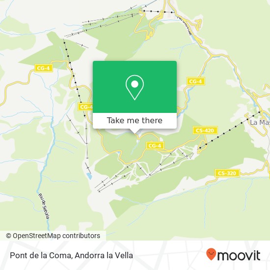 Pont de la Coma map