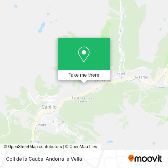 Coll de la Cauba map
