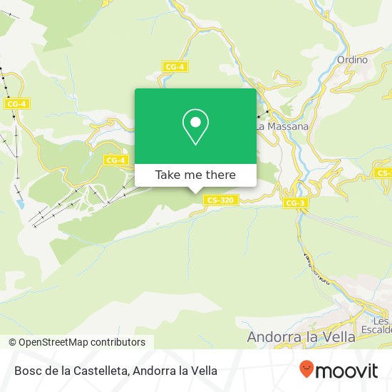 Bosc de la Castelleta map