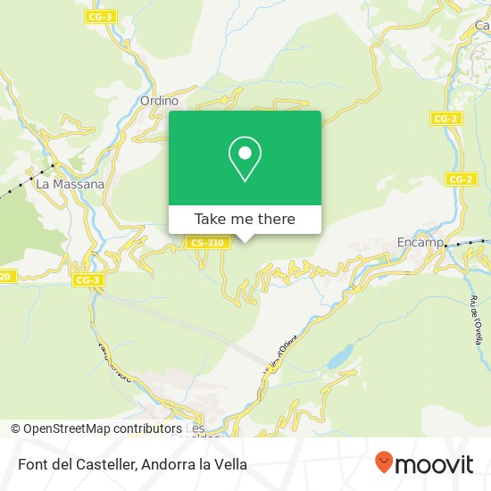 Font del Casteller map