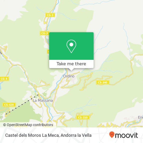 Castel dels Moros La Meca map