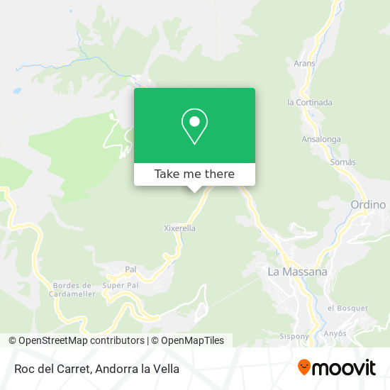 Roc del Carret map