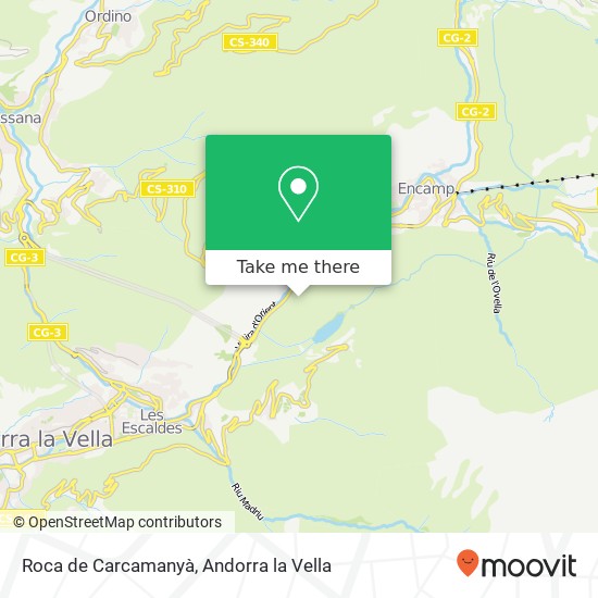 Roca de Carcamanyà map