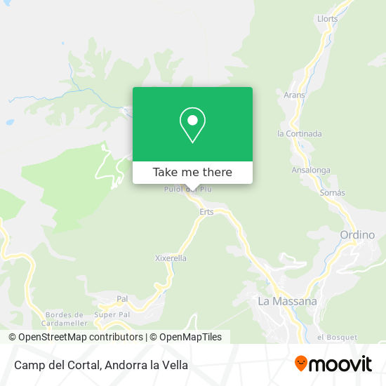 Camp del Cortal map