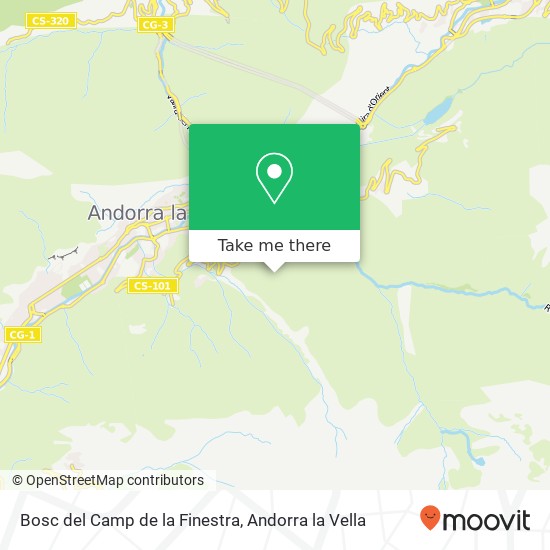 Bosc del Camp de la Finestra map