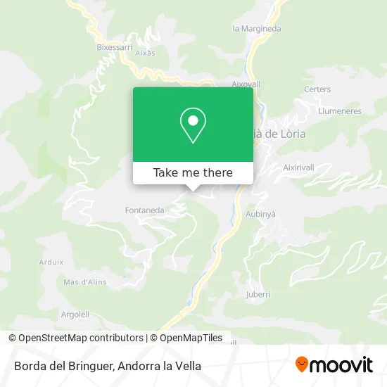Borda del Bringuer map